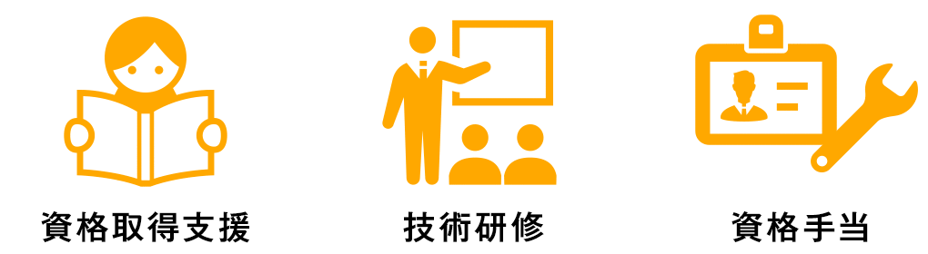 資格取得支援 技術研修 資格手当